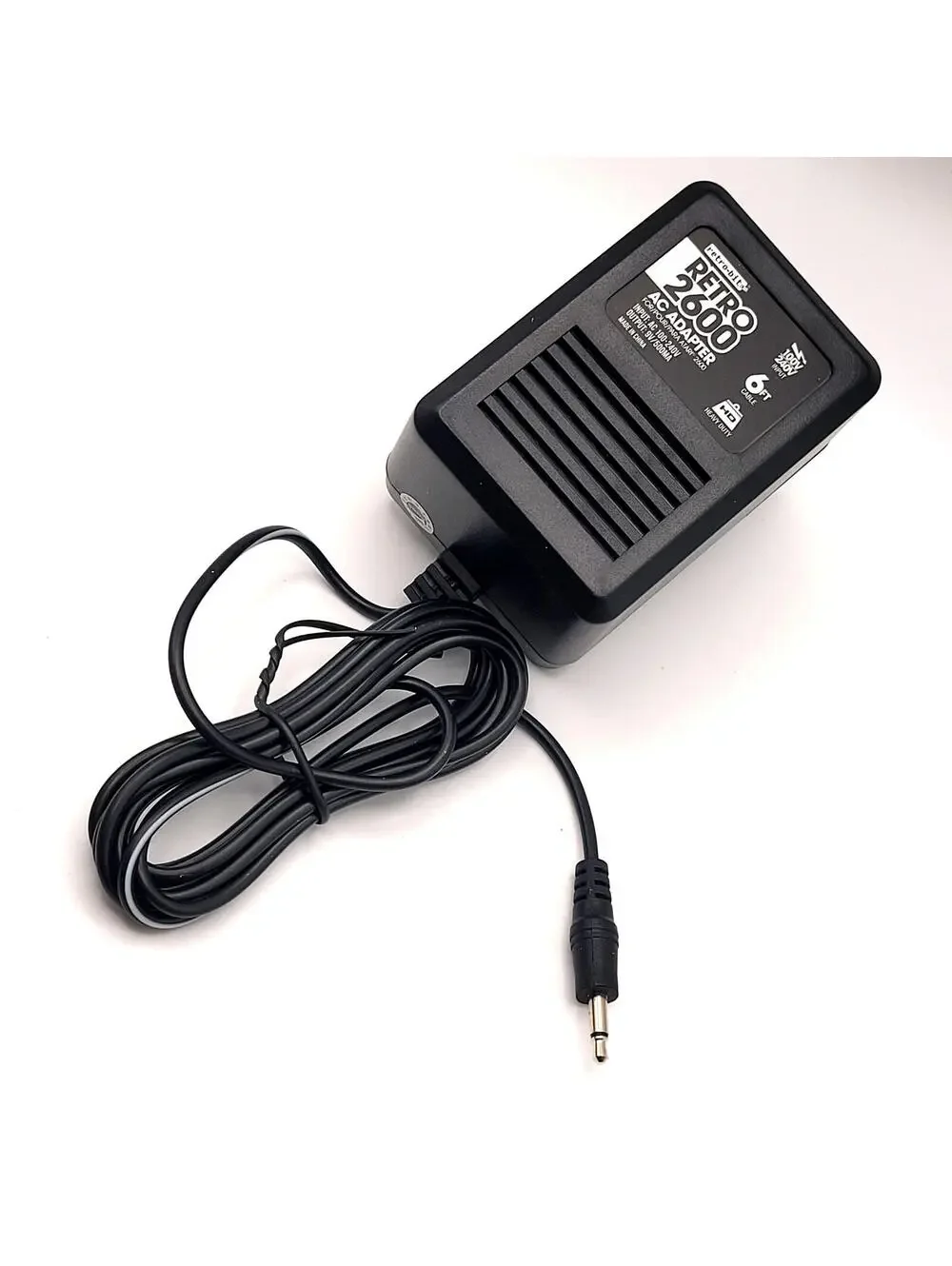 AC Power Supply Adapter Plug Cord for Atari 2600 VCS System Games Console - New